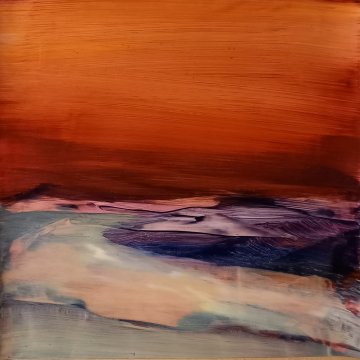 |+|Stpoe1 / Öl auf Steinpapier, 2023 / 30 x 30
