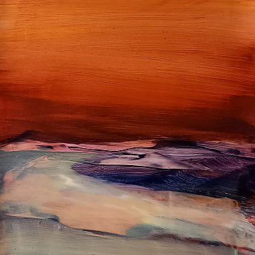 |+|Stpoe1 / Öl auf Steinpapier, 2023 / 30 x 30