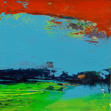 |+|Farbnotiz Nr.11 / Acryl auf Papier / 15 x 15