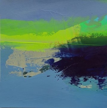 |+|Farbnotiz Nr.12 / Acryl auf Papier / 15 x 15