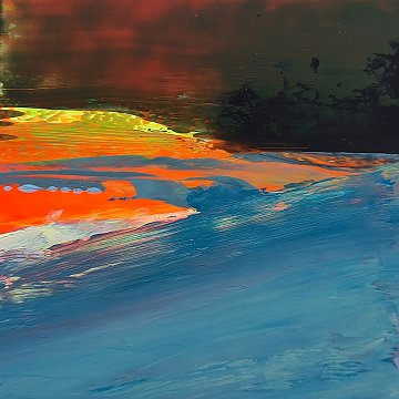 |+|Farbnotiz Nr.14 / Acryl auf Papier / 15 x 15