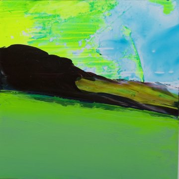 |+|Farbnotiz Nr.17 / Acryl auf Papier / 15 x 15