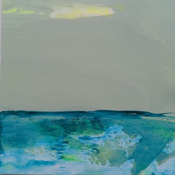 |+|Farbnotiz Nr.18 / Acryl auf Papier / 15 x 15