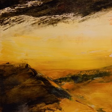 |+|Farbnotiz Nr.23 / Acryl auf Papier / 15 x 15
