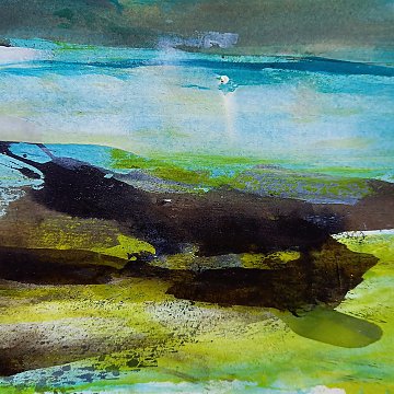 |+|Farbnotiz Nr.25 / Acryl auf Papier / 15 x 15