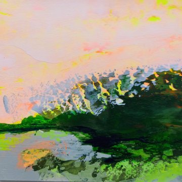 |+|Farbnotiz Nr.26 / Acryl auf Papier / 15 x 15