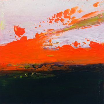 |+|Farbnotiz Nr.28 / Acryl auf Papier / 15 x 15