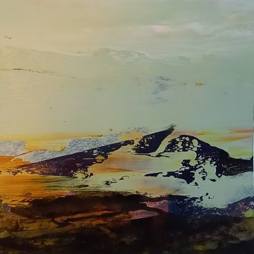 |+|Farbnotiz Nr.33 / Acryl auf Papier / 15 x 15