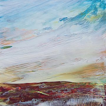 |+|Farbnotiz Nr.37 / Acryl auf Papier / 15 x 15