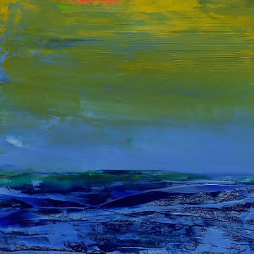 |+|Farbnotiz Nr.38 / Acryl auf Papier / 15 x 15