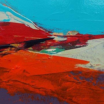 |+|Farbnotiz Nr.4 / Acryl auf Papier / 15 x 15