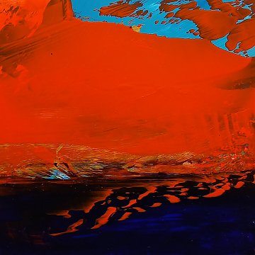 |+|Farbnotiz Nr.44 / Acryl auf Papier / 15 x 15