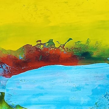 |+|Farbnotiz Nr.46 / Acryl auf Papier / 15 x 15