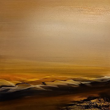 |-|Gesso6 / Öl auf Gessoplatte, 2023 / 30 x 30