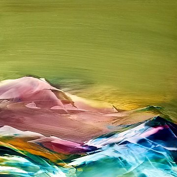 |+|Gesso7 / Öl auf Gessoplatte, 2023 / 40 x 40