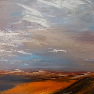 |-|Gestade4 / Öl auf Hi-Tech Papier, 2023 / 32 x 32