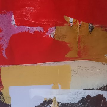 |-|Abendlicht1 / Acryl auf Papier, 2024 / 50 x 30