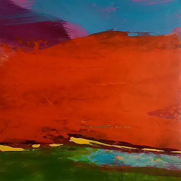 |+|ST17 / Acryl auf Steinpapier / 30 x 30