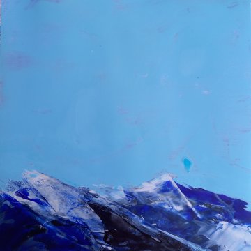 |+|ST 18 / Acryl auf Steinpapier, 2023 / 30 x 30