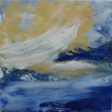 |+|St1 / Acryl auf Steinpapier, 2022 / 30 x 30