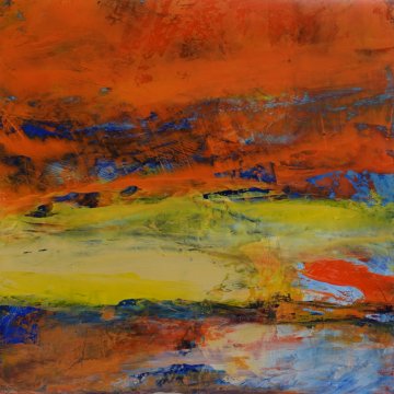 |-|St3 / Acryl auf Steinpapier, 2022 / 30 x 30