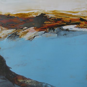 |+|St6 / Acryl aufSteinpapier, 2022 / 30 x 30