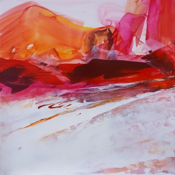 |+|St9  / Acryl aufSteinpapier, 2022 / 30 x 30