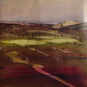 |+|Stpoe2 / Öl auf Steinpapier, 2023 / 30 x 30