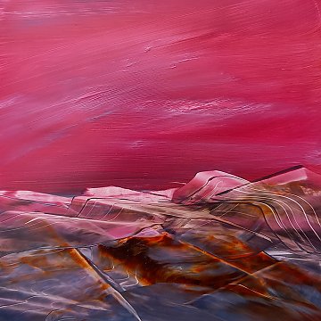 |+|Stpoe7 / Öl auf Steinpapier, 2023 / 20 x 20