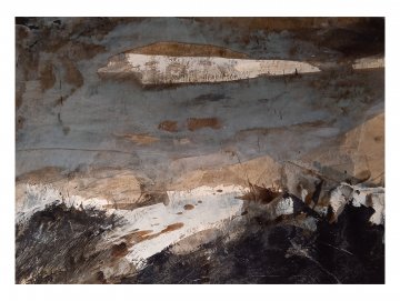 |+|Cloud 4 / Tusche, Mixed Media und Collage, 2026 / 19 x 30