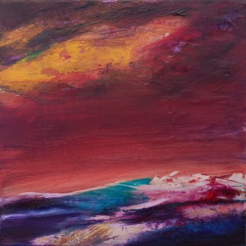 |+|Überall10 / Öl auf Leinwand, 2024 / 30 x 30