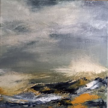 |-|Überall1 / Öl auf Leinwand, 2023 / 40 x 40