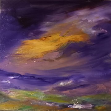 |-|Überall8 / Öl auf Leinwand, 2023 / 50 x 50