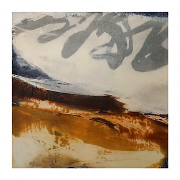 |+|InWachs15a / gewachstes Papier, Radierung und Ölfarbe, 2025 / 25 x 25