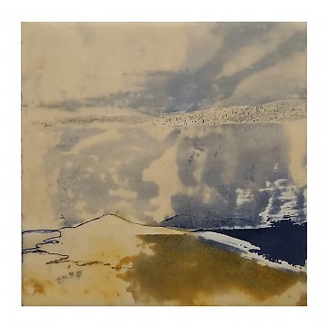 |+|InWachs4 / gewachstes Papier und Ölfarben, 2024 / 20 x 20