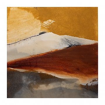 |+|InWachs5 / gewachstes Papier und Ölfarben, 2024 / 20 x 20