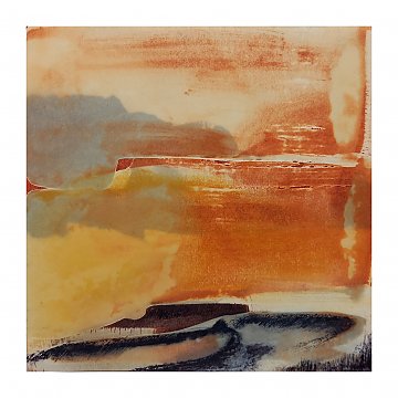 |+|InWachs6 / gewachstes Papier und Ölfarben, 2024 / 20 x 20